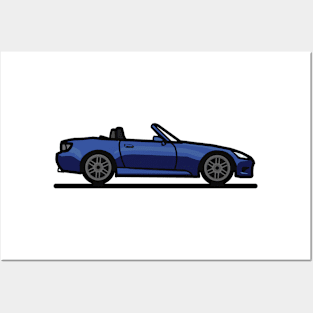 Honda S2000 S2K Blue Posters and Art